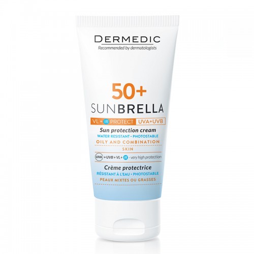 Dermedic Sunbrella Солнцезащитный крем SPF 50+ для жирной кожи и комбинированной кожи, 50мл