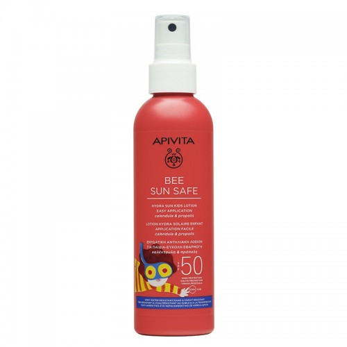 APIVITA Bee Sun Safe Солнцезащитный увлажняющий спрей для детей с легким нанесением SPF50, 200мл