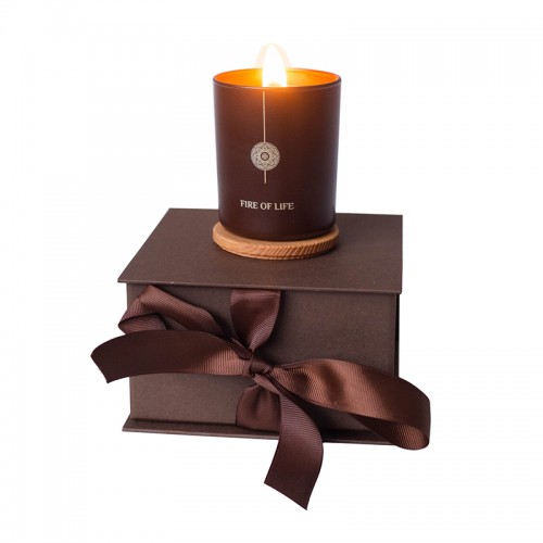 FIRE OF LIFE Набор ароматических свечей "GOODBYE NEGATIVE – ПРОЩАЙ НЕГАТИВ" с посланием, в подарочной коробке