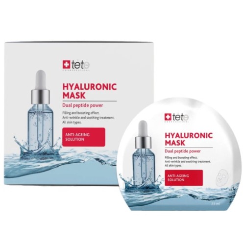 BOX Hyaluronic Mask "Anti-ageing solution" / Маска тканевая TETE (6 шт упак.)