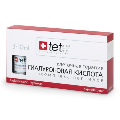 Сыворотка гиалуроновая кислота + Комплекс пептидов, Hyaluronic Acid & Peptides, 30 мл (3*10 мл)
