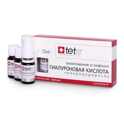 Сыворотка гиалуроновая кислота + Микроводоросль, Hyaluronic Acid & Algae Extract, 30 мл (3*10 мл)