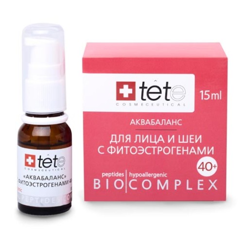 Сыворотка биокомплекс-аквабаланс для лица и шеи с фитоэстрогеними 40+, Biocomplex 40+, 15 мл