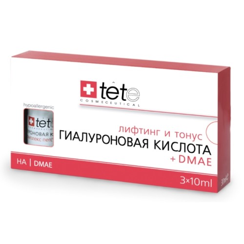 Лосьон гиалуроновая кислота + ДМАЭ, Hyaluronic Acid & DMAE, 30 мл (3*10 мл)
