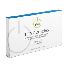 TCA Complex Трихлоруксусная, салициловая, гликолевая, миндальная, фитиновая, феруловая кислоты, 4 ампулы*5 мл TCA Complex Трихлоруксусная, салициловая, гликолевая, миндальная, фитиновая, феруловая кислоты, 4 ампулы*5 мл